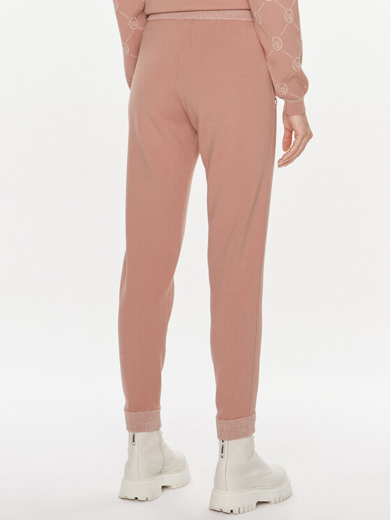 Liu Jo Sport Liu Jo Sport Spodnie materiałowe TF3207 MA63L Różowy Slim Fit