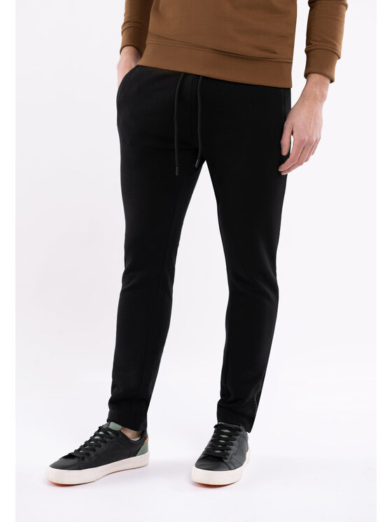 Volcano Volcano Spodnie dresowe N-DEN Czarny Regular Fit