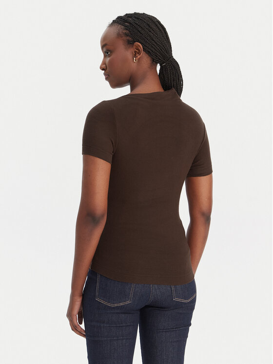 Guess Guess Blusa W6RP16 KD012 Marrone Regular Fit