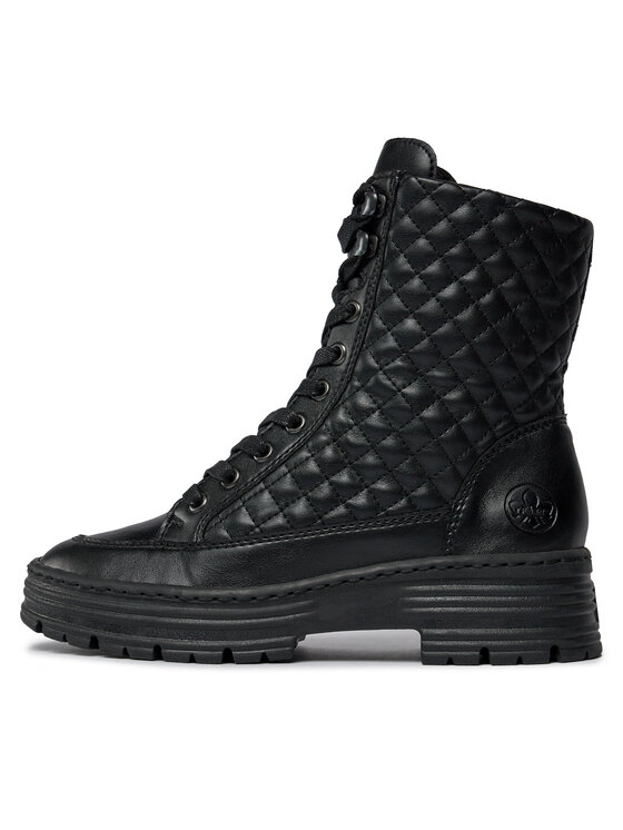 Rieker Rieker Schnürschuhe X8501-00 Schwarz