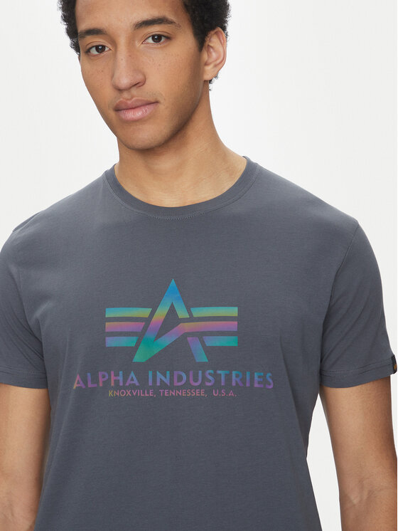 Alpha Industries Alpha Industries T-Shirt Basic 100501 Šedá Regular Fit