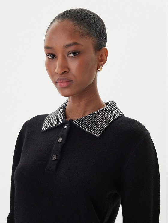 ICONA ICONA Pulover RI5KT005 Negru Regular Fit
