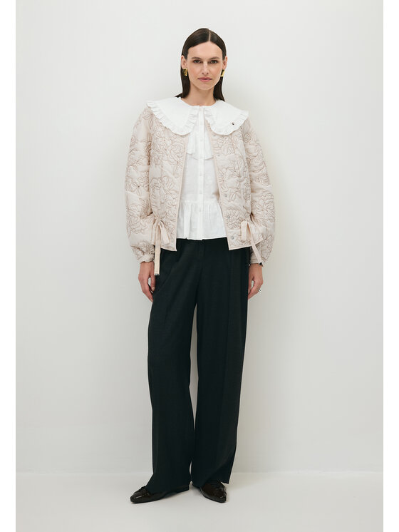 BIZUU BIZUU Kurtka przejściowa LUCISSE FLORAL JACKET Biały