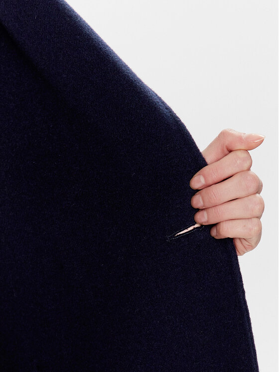 Weekend Max Mara Weekend Max Mara Vilnonis paltas Selz 23501103 Tamsiai mėlyna Regular Fit