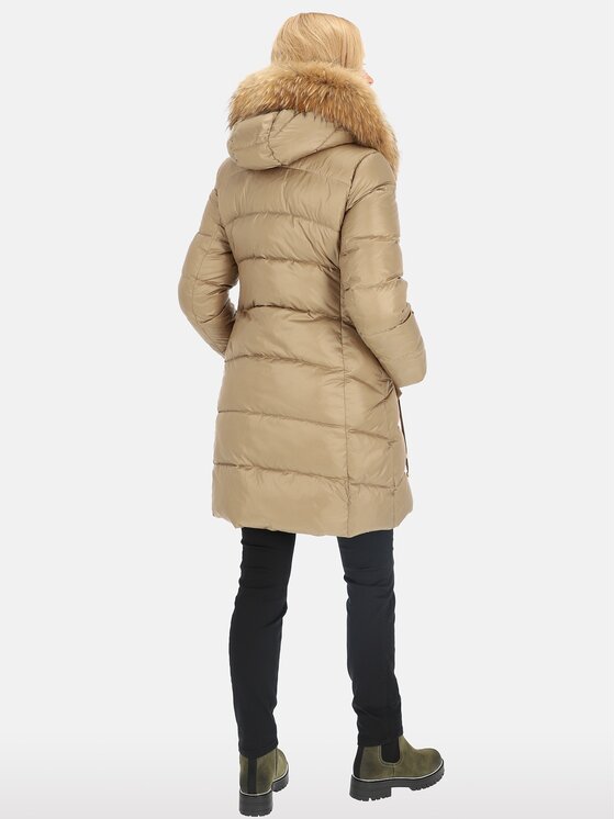Perso Perso Dámská bunda BLH241062FR Hnědá Regular Fit