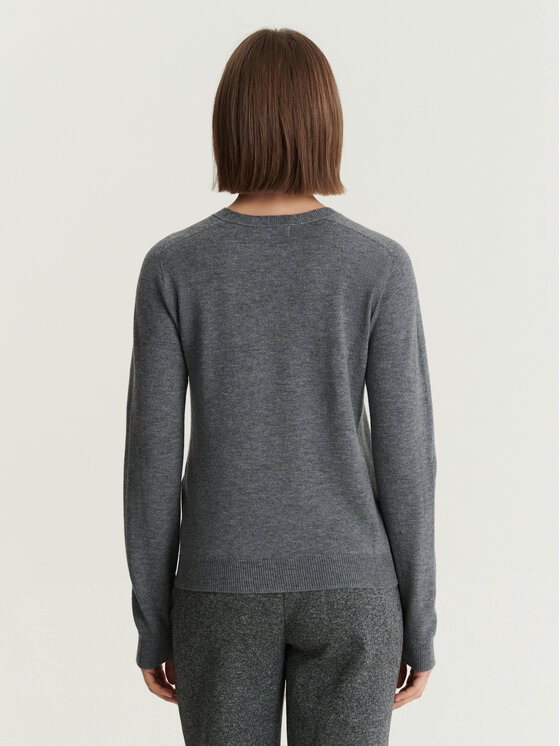 TATUUM TATUUM Sweter MERSA Szary Classic Fit