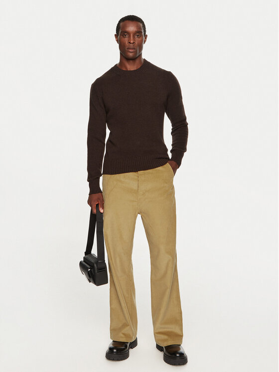 AMI PARIS AMI PARIS Džemper HKS057005 Smeđa Regular Fit