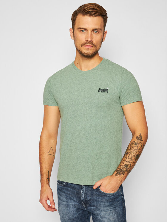 Superdry T-shirt Ol Vintage Emb Tee M1010222A Verde Regular Fit