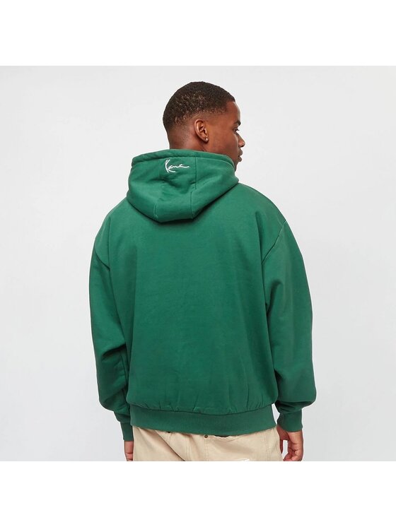 Karl Kani Karl Kani Felpa RETRO PATCH OS HOODIE Verde Regular Fit