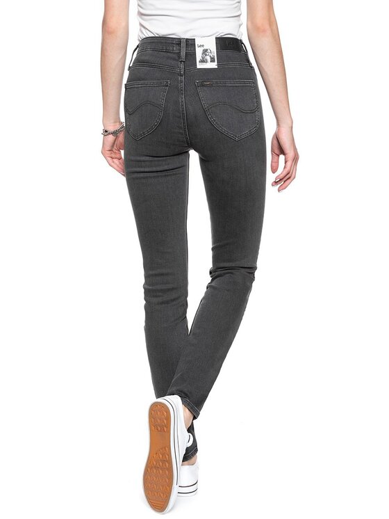 Lee Lee Jeansy SCARLETT HIGH Czarny Skinny Fit