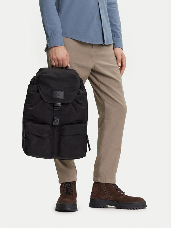 Calvin Klein Jeans Calvin Klein Jeans Σακίδιο Metro Nylon Flap Bp 43 Ny LV04G3085G Μαύρο