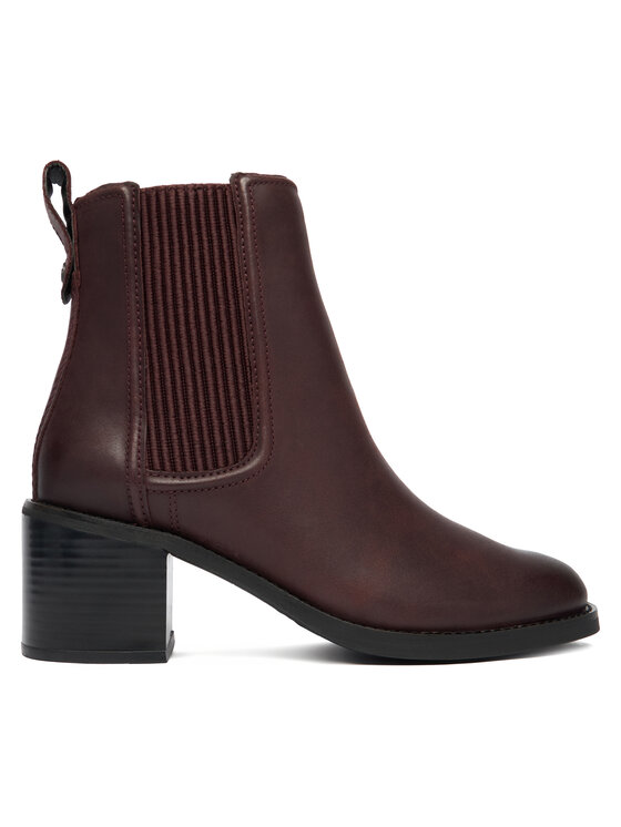 Clarks Clarks Polokozačky Chamberly Top 26182864 Bordó