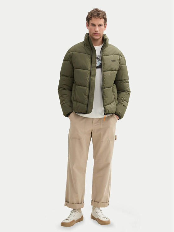 Tom Tailor Denim Tom Tailor Denim Зимно яке 1041776 Зелен Relaxed Fit