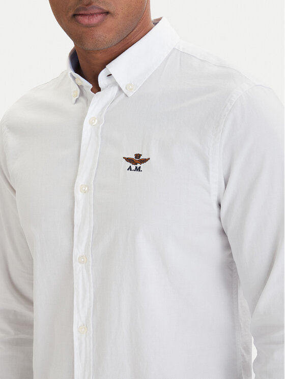 Aeronautica Militare Aeronautica Militare Košile 261CA1320UCT03532 Bílá Regular Fit