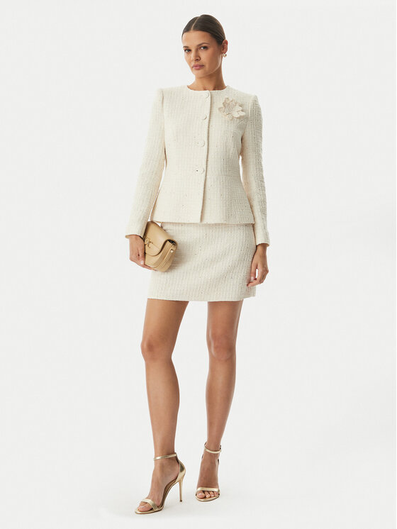 Rinascimento Rinascimento Suknja olovka CFC0128067003 Svijetlo bež Slim Fit