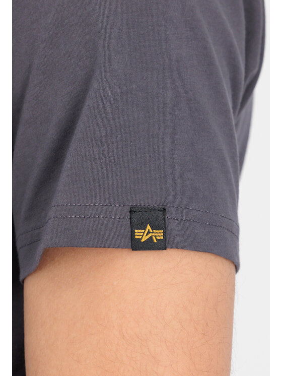 Alpha Industries Alpha Industries T-Shirt AI.100501RB-684-L Szary Basic Fit