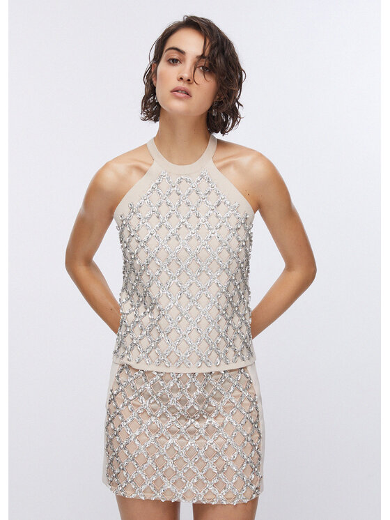 Liu Jo Liu Jo Maglione PA6048MS99EX0753 Crema Regular Fit