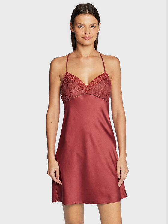 Camicia da notte Olivia P49JD0 Bordeaux Regular