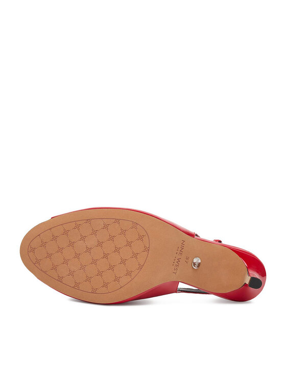 Nine West Nine West Sandały EO-TS6376-01 Czerwony ciemny