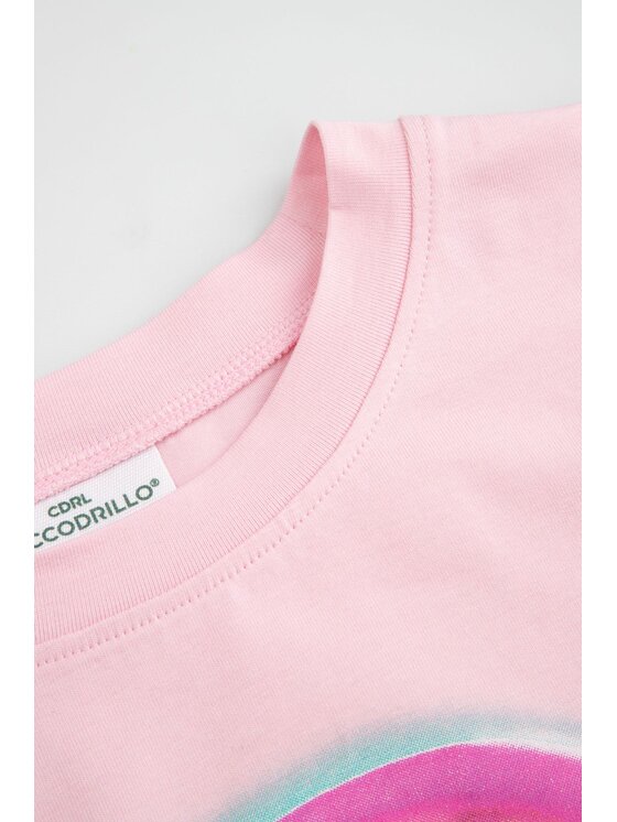 Coccodrillo Coccodrillo T-Shirt WC6143201SGJ-007 Różowy Regular Fit