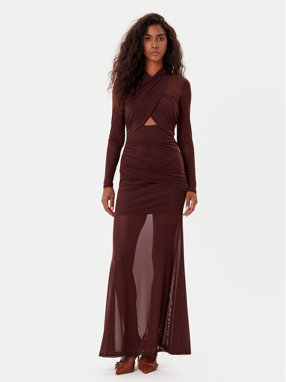 BARDOT BARDOT Вечірня сукня Veria 59987DB Коричневий Regular Fit