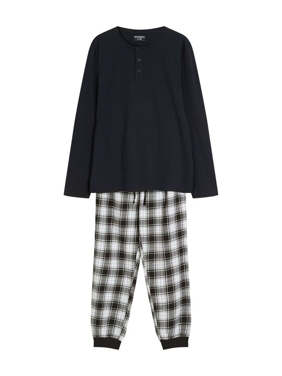 Henderson Henderson Piżama 43457 Czarny Regular Fit