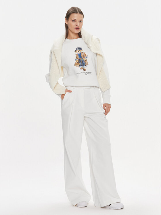 Polo Ralph Lauren Pull - Sl Vn Po-Sleeveless-Pullover (Blanc) - Vêtements  chez Sarenza (626087)