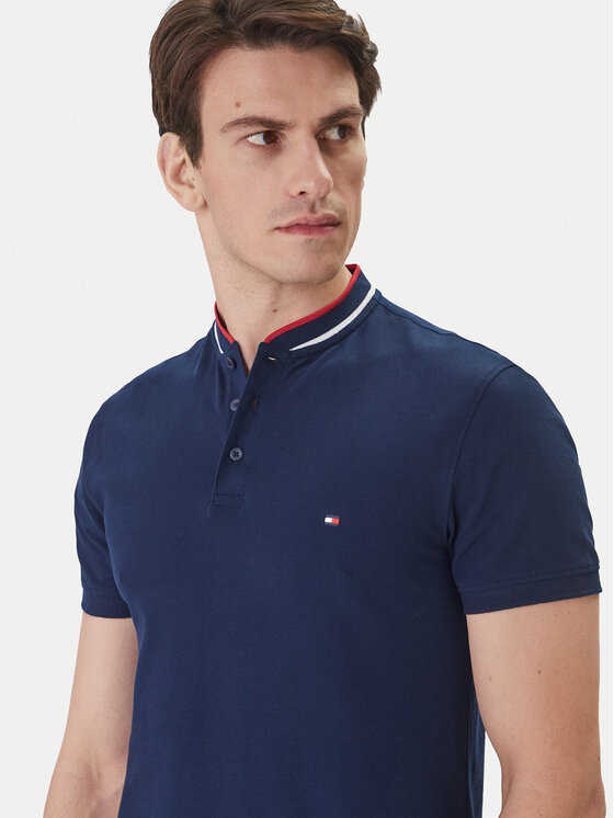 Tommy Hilfiger Tommy Hilfiger Pólóing Mao MW0MW34752 Sötétkék Slim Fit