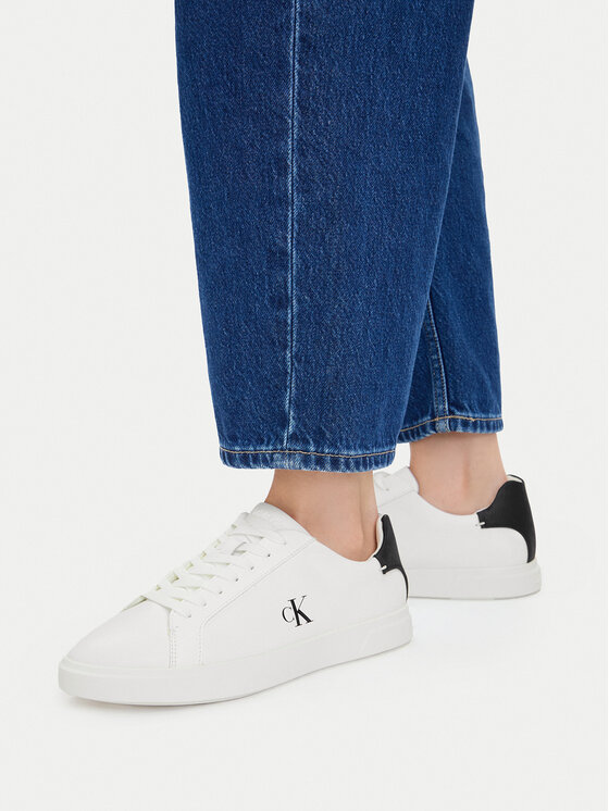 Calvin Klein Superge Low Pro Cup Laceup Lth Moire HW0HW02845 Bela