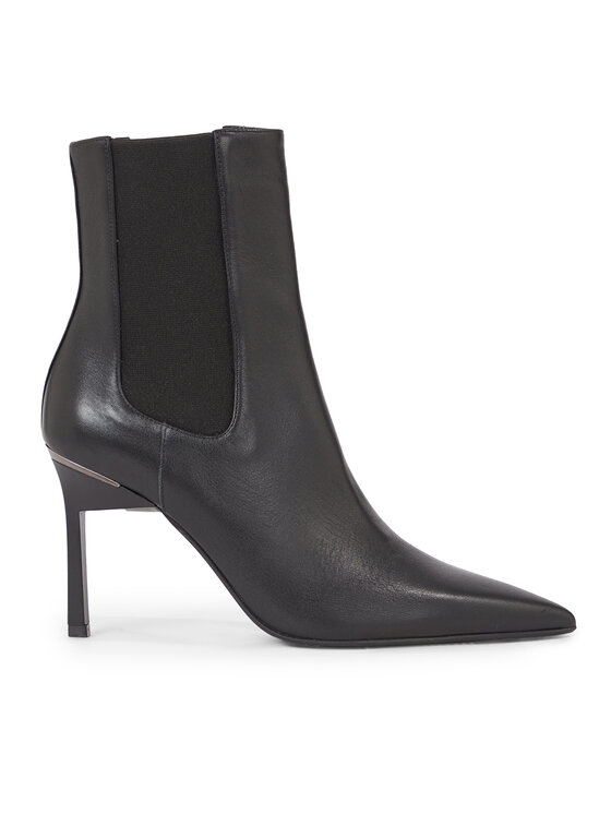 Botine Calvin Klein Geo Stiletto Chelsea Boot 90 HW0HW01708 Ck Black BEH