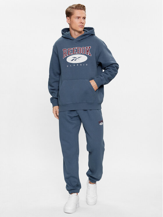 Reebok Reebok Bluza Archive Essentials IM1528 Niebieski Regular Fit