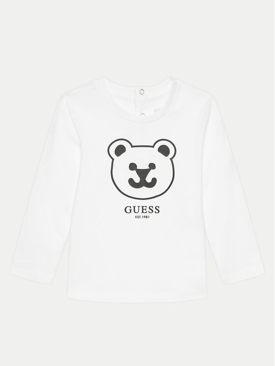 Guess Blūze I4YI01K 8HM4 Balts Regular Fit