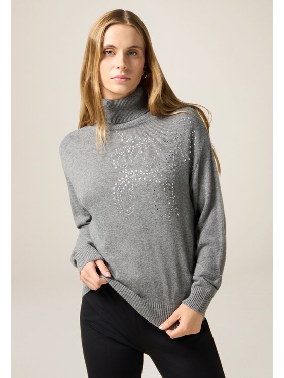 Oltre Oltre Maglione M507J005269N013 Grigio Regular Fit