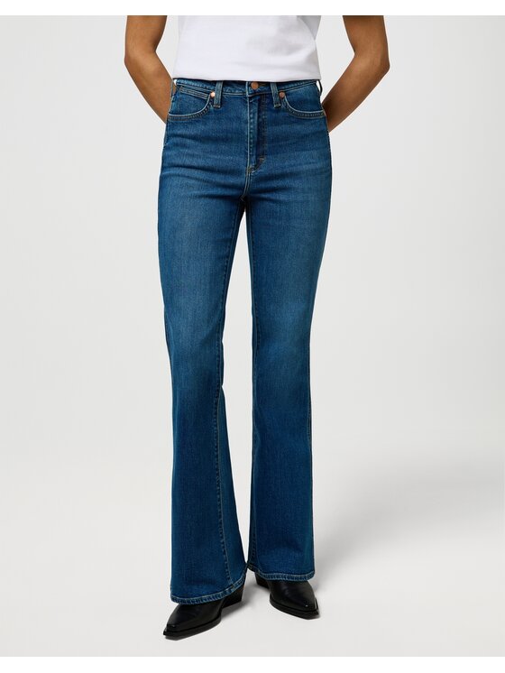 Wrangler Wrangler Jeansy Montana Niebieski Flare Fit