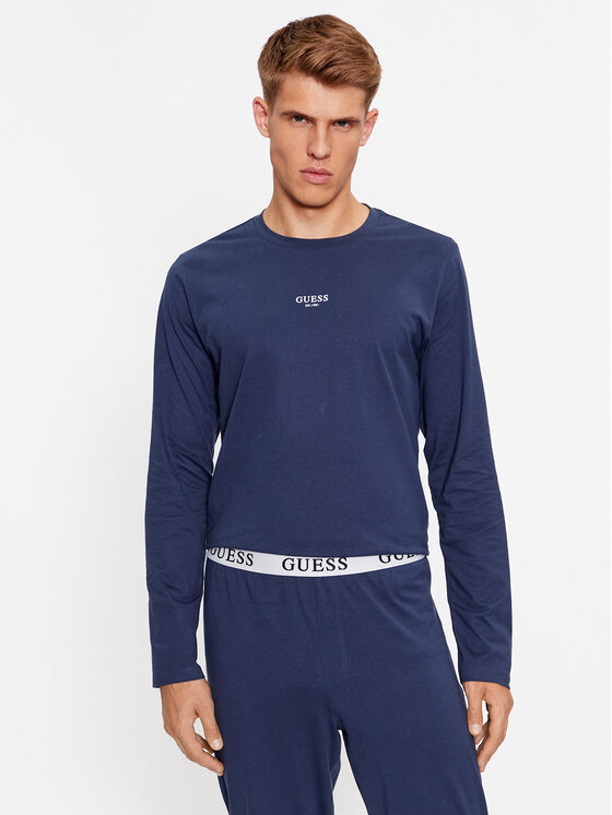 Guess Guess Piżama U2BX00 KBZG0 Niebieski Regular Fit