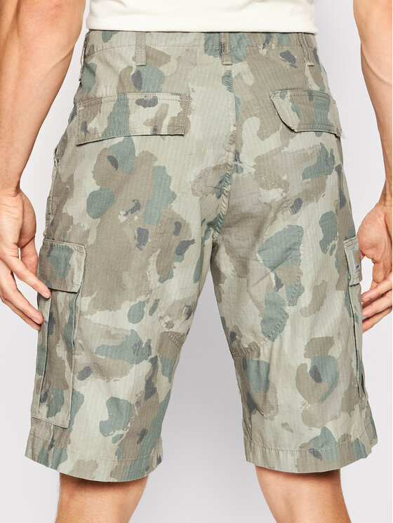 Carhartt WIP Carhartt WIP Шорти з тканини Cargo I015999 Зелений Regular Fit