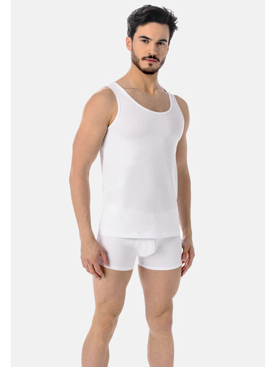 Teyli Teyli Podkoszulek 360 Biały Classic Fit