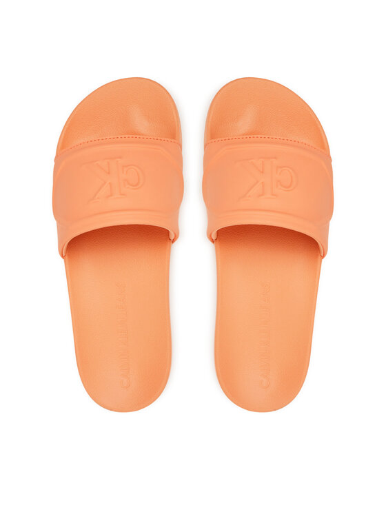 Calvin Klein Jeans Calvin Klein Jeans Şlapi Slide Pu Hf Mg YW0YW01879 Portocaliu