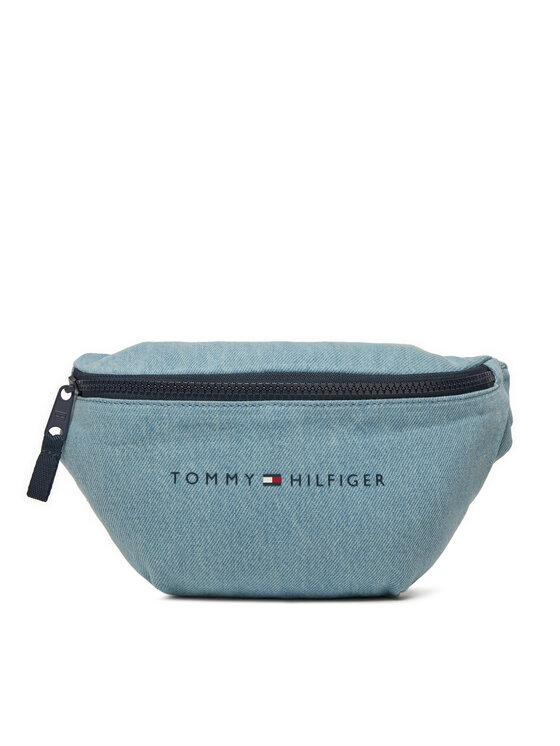 Tommy Hilfiger Torbica Oko Struka Th Essential Denim Bumbag AU0AU01976 Plava