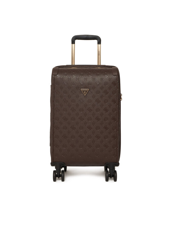 Guess Guess Walizka kabinowa Lenwood Travel TWDP21 02983 Brązowy ciemny