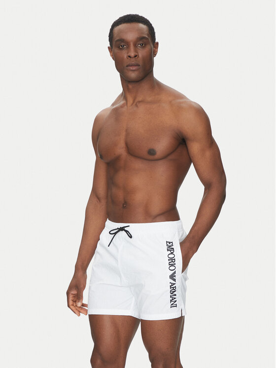 Emporio Armani Underwear Emporio Armani Underwear Szorty kąpielowe EM000583 AF12330 U0002 Biały Regular Fit