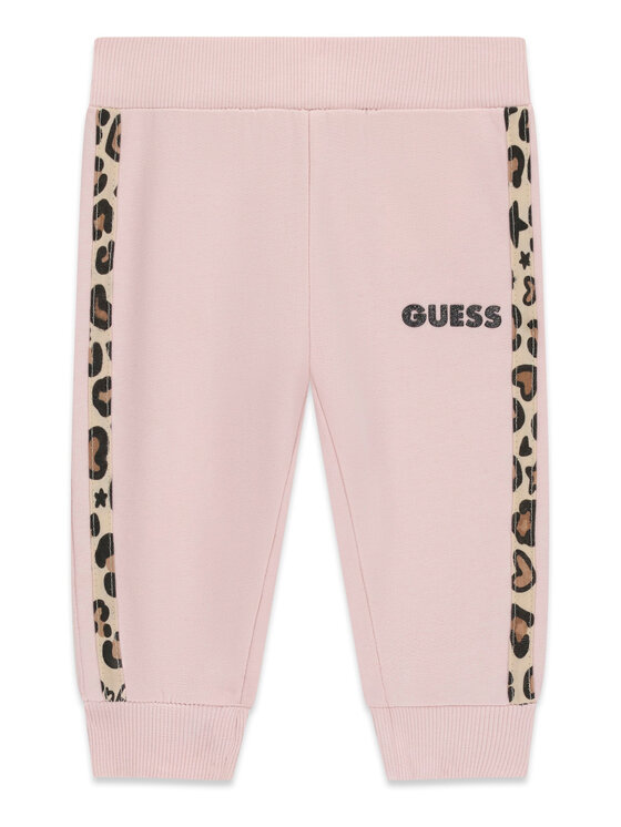 Guess Guess Sporta bikses K6BB03 K5886 Gaiši rozā Regular Fit
