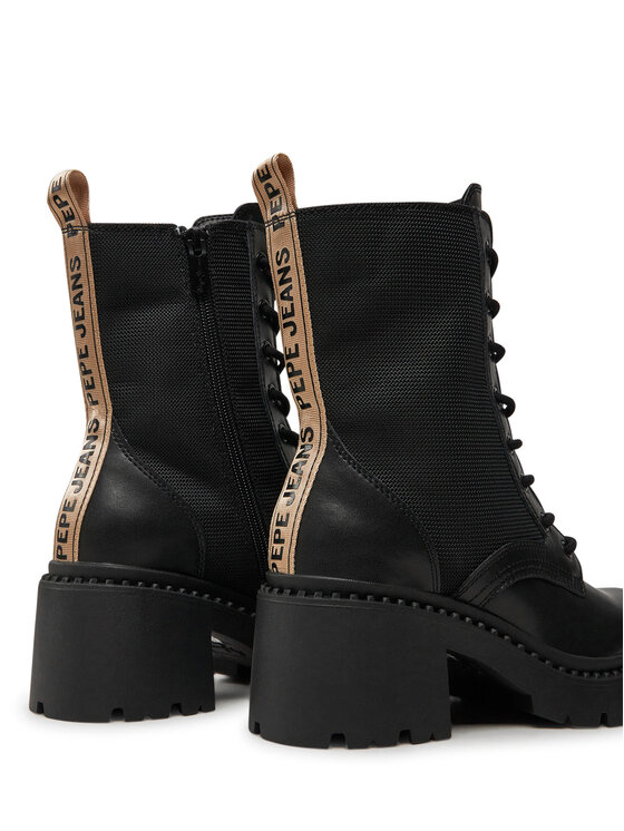 Pepe Jeans Pepe Jeans Botki Glen West PLS50551 Czarny