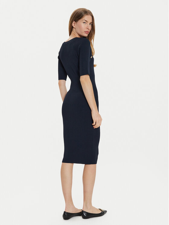 Motivi Motivi Трикотажна сукня 76426000106N Чорний Regular Fit