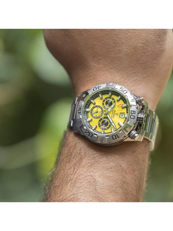 Festina Festina Zegarek F20743-4 Srebrny