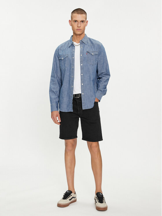 Levi's® Levi's® Jeans kratke hlače 501® Hemmed 36512-0224 Črna Regular Fit