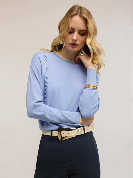 Motivi Motivi Maglione M129W003819N0R4 Turchese Regular Fit