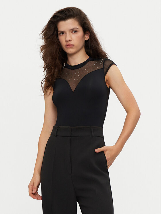 Pieces Pieces Body Rita 17153372 Negru Slim Fit