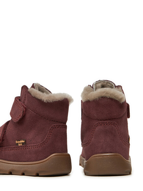 Froddo Froddo Zimske čizme Zeru Tex Furry Barefoot G2110149-5 S Crvena