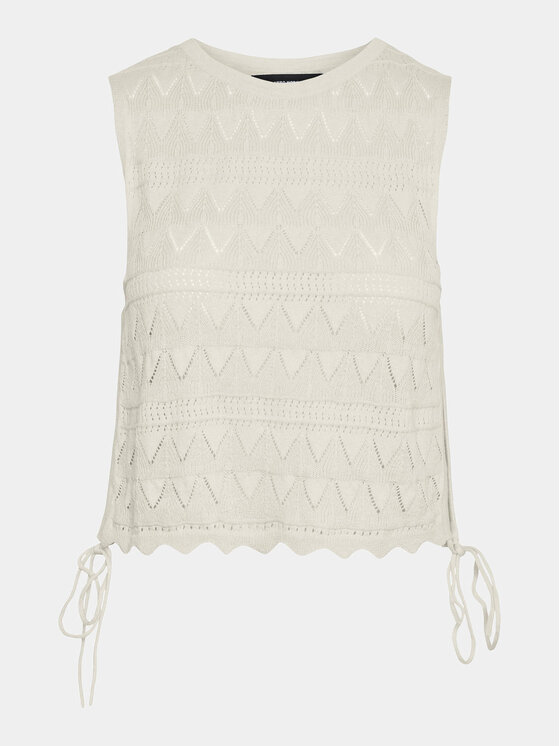 Vero Moda Vero Moda Majica Bali 10302924 Écru Regular Fit